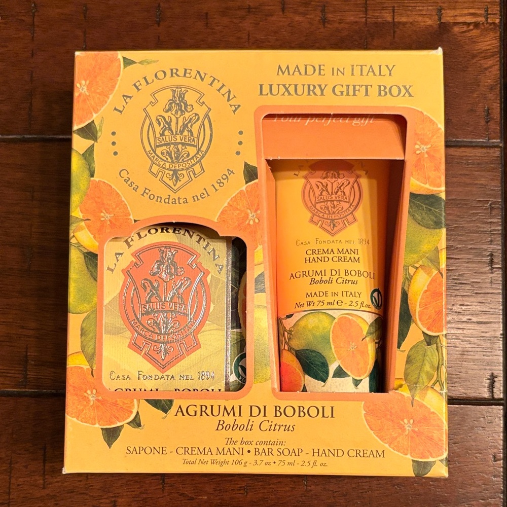 La Fiorentina Citrus Hand Care Gift Set - Organic Olive Oil